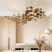 Lustre Œuf de Dragon, Décoration Artistique pour Salon de Villa, Lampe Suspendue Personnalisable, Créative, pour Hall d'Hôtel, Salle de Banquet
