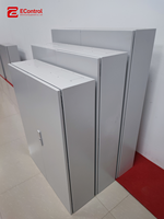 Boîtier de distribution EControl IP65 en acier AE thermolaqué, robuste, résistant aux intempéries et verrouillable pour câblage/contrôle