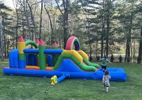 Parcours d'obstacles gonflable de qualité commerciale pour enfants, idéal pour les loisirs en extérieur, personnalisable pour la location commerciale – Direct Usine