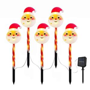 Vente en gros du nouvel arbre de Noël flocon de neige étoile à cinq branches étanche IP65 <span class=keywords><strong>lampadaire</strong></span> LED Père Noël cour décoration de vacances - Product Image 4