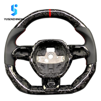 Volant de voiture sport en cuir forgé sur mesure avec fibre de carbone pour Urus Gallardo Huracan Evo Murcielago Aventador