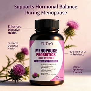 Complément nutritionnel pour la ménopause féminine, restaurateur de vitalité physique et mentale, contient 400 milliards de probiotiques bactériens vivants - Product Image 3