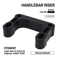 Suku Cadang Sepeda Motor Listrik Off-road Kustom XFY,  Handlebar Riser Aluminium Alloy 6061-T6 Anodized CNC, Tinggi 15MM