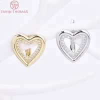 Boucles d'oreilles en laiton plaqué or 18 carats, multi-styles, en forme de cœur, d'hirondelle et d'oiseau, fermoirs pour la fabrication de bijoux DIY, vente en gros