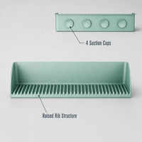 Protection anti-éclaboussures pour évier derrière le robinet, en silicone, base antidérapante, base à ventouse, convient aux éviers de cuisine et de salle de bain