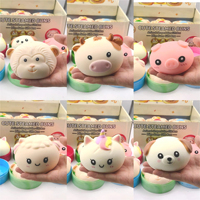 Boule anti-stress à modeler en forme d'animaux (Licorne, Chiot, Cochon) en pâte souple, à étirement lent, pour le bureau