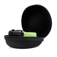 Étui de protection compact et exquis en EVA rigide, pochette de rangement légère avec fermeture éclair pour écouteurs et montre connectée