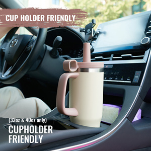 40oz Double wall vacuum insulated tumbler Leak proof straw travel <b>mug</b> BPA free stainless steel cup Cup holder friendly <b>mug</b> - Product Image 4