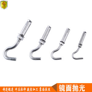 Vis d'expansion en acier inoxydable 304 avec crochet pour fixation de câbles au plafond et au mur - Product Image 4