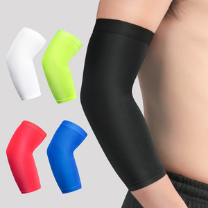 OEM Ademend Compressie Arm Mouw Sport Elleboog Ondersteuning <span class=keywords><strong>Brace</strong></span> Antislip Warmers voor Gym Basketbal Tennis Oefening Fitness - Product Image 1