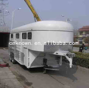 Factory Supply Horse Carriage <b>Trailer</b> 4 Horses Australia Gooseneck Float Gooseneck Float for Sale <b>Trailers</b> - Product Image 2