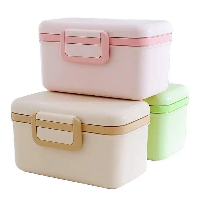 KJH 800ML Biodegradable Bamboo Fiber Lunch Box Microwavable Food Container for Kids and Adults Plastic Live Series