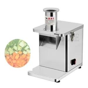 Trituradora automática de zanahorias y patatas, máquina picadora, cortadora de cubos de cebolla y frutas vegetales comerciales, máquinas rebanadoras