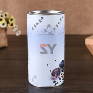 Cilindro de papel Kraft para estampado de láminas con logotipo personalizado al por mayor, resistente al aplastamiento para aperitivos, galletas, frutos secos, caramelos, tubo de papel para alimentos - Product Image 2