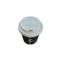Gobelets en papier à paroi simple de 4 oz pour boissons chaudes et froides, avec couvercles, design personnalisé