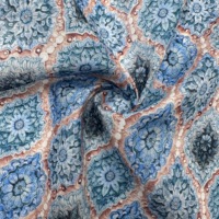 Tissu en coton uni 100% coton 60S, 90 GSM, imprimé réactif pour robes et textiles de maison
