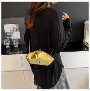 Bolso <span class=keywords><strong>de</strong></span> Mano <span class=keywords><strong>de</strong></span> Acrílico Moderno, Bolso <span class=keywords><strong>de</strong></span> Mano Dorado Único para Mujer, Bolsos <span class=keywords><strong>con</strong></span> Asa <span class=keywords><strong>de</strong></span> Perlas, Bolso <span class=keywords><strong>de</strong></span> Mano Pequeño Brillante, Bolsos Metálicos Brillantes para Mujer - Product Image 6