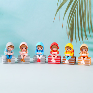 Ensemble de 6 figurines miniatures de dessins animés créatifs en PVC pour la décoration de la maison et du salon - Product Image 3