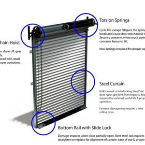 Portes pliantes industrielles durables avec fenêtres transparentes pour les centres logistiques et les quais, portes à grande vitesse - Product Image 6