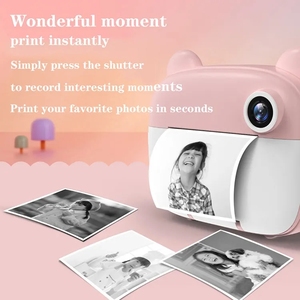 Hoogwaardige 1080P HD-videorecorder Kinderen Instant Print <span class=keywords><strong>Camera</strong></span> voor kinderen Digitale stripcamera met thermisch papier - Product Image 5