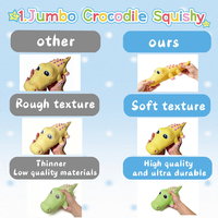Adorable jouet sensoriel en forme de dinosaure à remontée lente, compressible, tactile, apaisant et moelleux