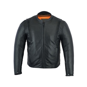 Blouson en cuir de course moto pour homme 2026, haute imperméabilité, design personnalisable, respirant, longue fermeture éclair, col style mandarin - Product Image 1