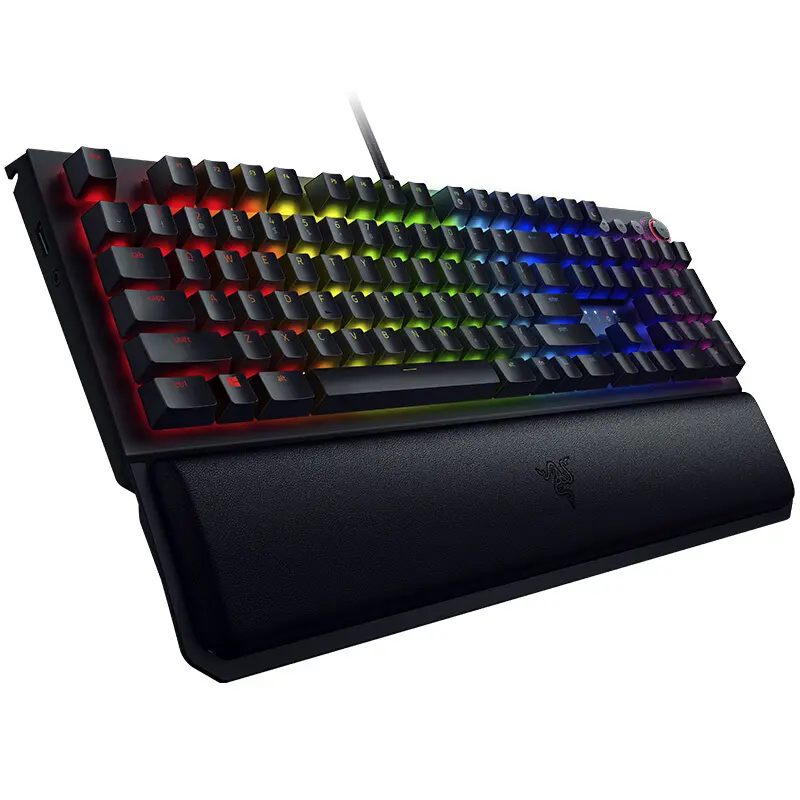 Razer BlackWidow Elite Keyboard Green Orange Yellow Mechanical Specially Axis Gaming RGB Anti-Ghosting palm rest Keyboard