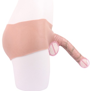 กางเกงหนังซิลิโค<span class=keywords><strong>น</strong></span>สี่มุมหนังหุ้มปลายลึงค์ดิลโด้แบบชิ้นเดียวใส่ได้ทั้งผู้ชายและผู้หญิง - Product Image 3