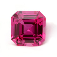 3-Karat Synthetischer (Laborgezüchteter) Wärmebehandelter Rosa Saphir Loser Edelstein 3A+ Qualität Expertengenauer Schliff