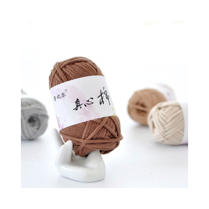 Vente chaude Section Teint Lait Coton Fil 5 Brins Moyen Épais Enfants Fil Crochet Tricoté À La Main Écharpe Sac Fil Épais Fil - Product Image 2