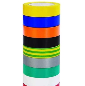 <span class=keywords><strong>Cinta</strong></span> <span class=keywords><strong>Aislante</strong></span> Eléctrica de PVC Resistente al Calor, Colorida, con Adhesivo Termofusible, <span class=keywords><strong>para</strong></span> Advertencia Industrial - Product Image 1