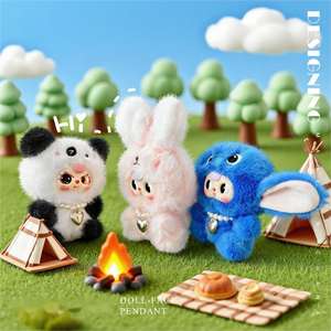 Nuova Bambola di Peluche in Vinile, Coniglio Rosa, <span class=keywords><strong>Panda</strong></span> Gigante, Peluche Stitch, Regalo Carino e Confortante per Compleanno Bambini - Product Image 4