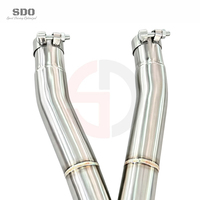 Tuyau d'échappement intermédiaire en acier inoxydable SD pour Ferrari California 4.3L 2009-2014, échappement haute performance, X-Pipe, installation par visserie