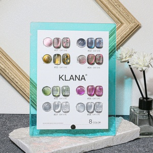 Vernis à ongles gel effet œil de chat Lumière Cosmique 8 couleurs, sans HEMA, gel UV magnétique bicolore, vernis gel œil de chat personnalisable avec logo - Product Image 3