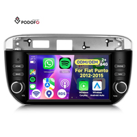 Podofo 7'' pour Fiat Punto 2012-2015 Autoradio Android 2+64GB CarPlay Android Auto GPS WiFi BT FM RDS ODM/OEM Factory