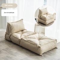 Modulares Bodensofa-Bett mit Hochdichteschaum, Abnehmbarem Waschbarem Bezug, Faltbarer Relaxliege, Wasserdichtes Sofa für Apartment-Wohnzimmer