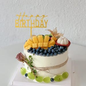 Decorazioni per Torte 'Merri Wish' in Acrilico Dorato, Eleganti Topper Decorativi per Feste di <span class=keywords><strong>Compleanno</strong></span> di Ragazze e Donne - Product Image 6