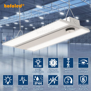 Lámpara de Techo Suspendida de 240W con Garantía de 5 Años, Montaje en Superficie, Antideslumbrante, Esmerilada, DALI, 100-277Vac, LED Lineal, Luz de Alta Bahía para Tiendas - Product Image 5