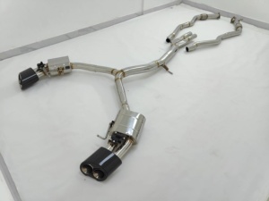 Tuyau d'échappement avant et silencieux à valve pour Audi RS4 RS5 2.9T, échappement haute performance en acier inoxydable SS304 avec silencieux à valve - Product Image 1