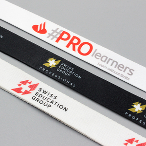 In thăng hoa trống an toàn tùy chỉnh quảng cáo cổ dây buộc với logo tùy chỉnh thiết kế ID chủ thẻ Polyester dây buộc - Product Image 6