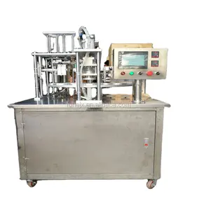 KIS-900 Rotary type box case cup container filling and sealing machine for liquid powder paste