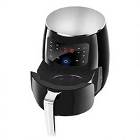 Friteuse à air intelligente transparente grande capacité pour usage domestique, normes UE/Royaume-Uni/États-Unis, 1400W, 5-6L, pour le dropshipping transfrontalier