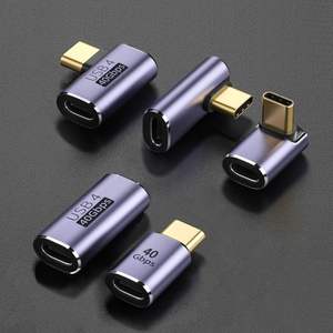 गर्म 90 डिग्री सही कोण प्रकार सी पुरुष को यूएसबी सी महिला एडाप्टर नीचे यूएसबी टाइप सी एडाप्टर - Product Image 2