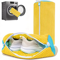 Sac à linge pour chaussures en chenille moderne et minimaliste, anti-déformation, lavable en machine, pour le stockage transfrontalier