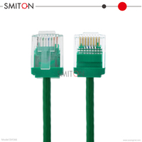 Kabel LAN Ethernet Patch Cord RJ45 UTP 30AWG CAT6A Ultra-Tipis 0.3m