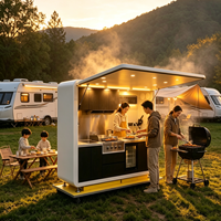 Isla de Cocina Modular Ecológica de Acero Inoxidable Prefabricada para Exteriores, Parrilla, Fregadero, Paneles de Puerta Lacados, Diseño Moderno, Mármol