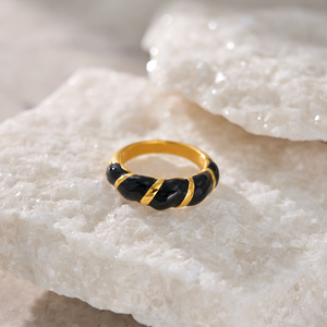 Hot bán Boho pháp Croissant Vòng dazan New Ins 18K PVD mạ vàng thép không gỉ cổ điển giáng sinh món quà bất ngờ Vòng - Product Image 3