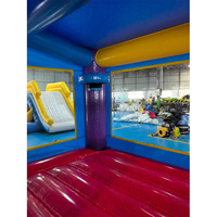 Structure gonflable de jeux d'extérieur en PVC, colorée, pour usage commercial, château gonflable, trampoline gonflable