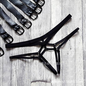 Ventes transfrontalières de sous-vêtements pour femmes à entrejambe ouvert pour les marchés européens et américains, string transparent avec cordon de serrage, plus - Product Image 1