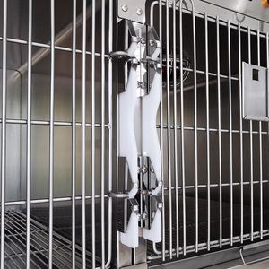 Oscar thú y thiết bị Heavy Duty thép không gỉ phòng khám sử dụng động vật lồng năm nhà lớn con chó kennel Crate với bánh xe - Product Image 6